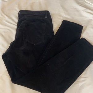 LOFT - Black Corduroy 31/12 “curvy skinny” jeans